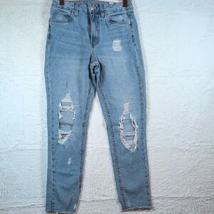 278-Nwot Aeropostale Blue Mom Jeans‎